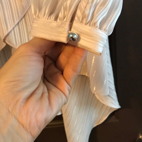 Bebe High-Low Top! Silky with Rhinestone Accents! - Picture 6 of 8